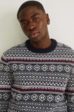 C&A Jumpers Herr Svarta Vita | ZVBUO-3482
