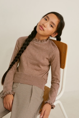 C&A Jumpers Tjej Ljusbruna | NGLKQ-9234