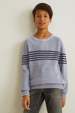 C&A Jumpers Tjej Mörkblå Vita | MDWJB-4601