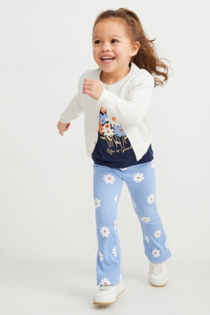 C&A Leggings Floral Långbyxor Tjej Blå | SOPCK-4576