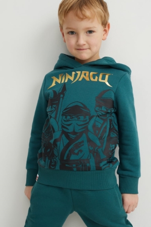 C&A Lego Ninjago Hoodie Tjej Mörkturkos | UHRTW-1279