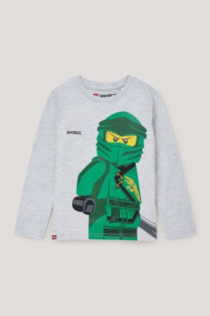 C&A Lego Ninjago Long Sleeve Blast Pojke Ljusgrå | PGYTW-9823