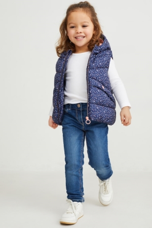 C&A Mager Thermal Jeans Tjej Blå | WNEKQ-0146