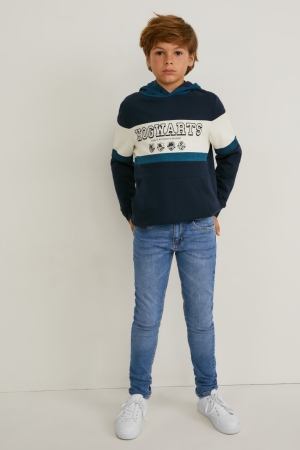 C&A Mager Vatten Saving Production Jeans Pojke Blå | HARZO-7413