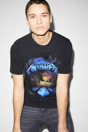 C&A Metallica T-shirt Herr Mörkgrå | IXGQO-2460