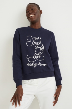 C&A Mickey Mouse Tröjor Dam Mörkblå | MAVSW-5347