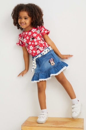 C&A Minnie Mouse Denim Kjolar Tjej Blå | MVCBR-0732