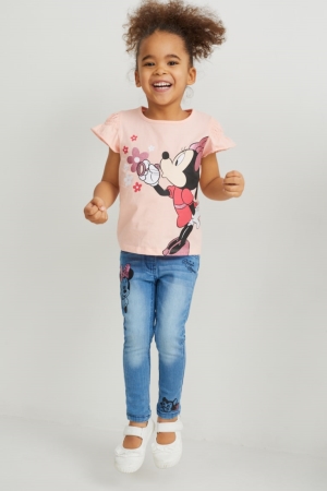 C&A Minnie Mouse Jegging Jeans Tjej Blå | EFRZU-6785