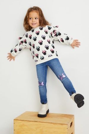 C&A Minnie Mouse Jegging Jeans Tjej Blå Ljusblå | XCUSZ-6984