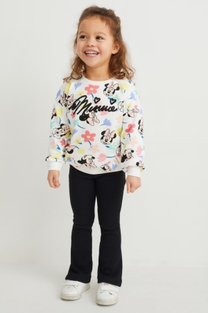 C&A Minnie Mouse Set And Leggings 2 Piece Tröjor Tjej Vita | HWOVF-7648