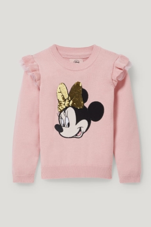 C&A Minnie Mouse Shiny Jumpers Tjej Rosa | CPUML-7392