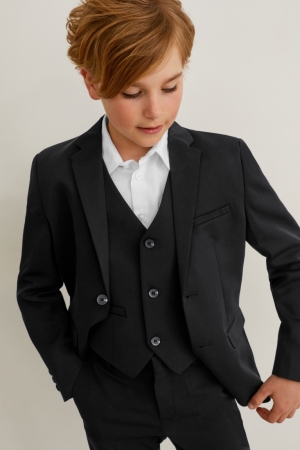 C&A Mix-and-match Tailored Jacka Tjej Svarta | XODJY-9576