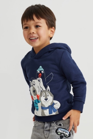 C&A Multipack Of 2 And Long Sleeve Hoodie Tjej Mörkblå | JVUFY-4561