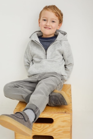 C&A Multipack Of 2 And Long Sleeve Hoodie Tjej Ljusgrå | MYQIL-1563