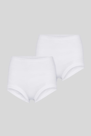 C&A Multipack Of 2 Briefs Organic Bomull Underkläder Dam Vita | LXVKC-9374