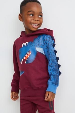 C&A Multipack Of 2 Dinosaur And Long Sleeve Blast Pojke Vinröda | HKPEF-8593