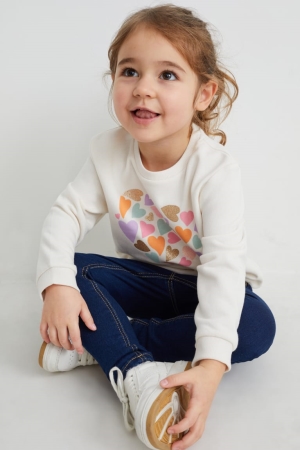 C&A Multipack Of 2 Jegging Mager Fit Jeans Tjej Blå Mörkblå | YKQOF-8192