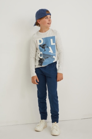 C&A Multipack Of 2 Joggers Långbyxor Pojke Mörkblå | BILWS-9240