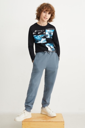 C&A Multipack Of 2 Joggers Långbyxor Pojke Bruna Gröna | EADBI-3106