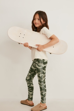 C&A Multipack Of 2 Leggings Långbyxor Tjej Camouflage | PNDBZ-2905