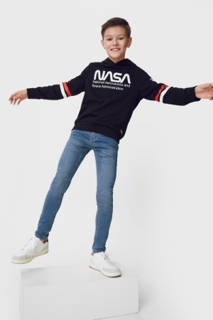 C&A Multipack Of 2 Mager Jog Denim Jeans Pojke Blå | MZTJH-4172