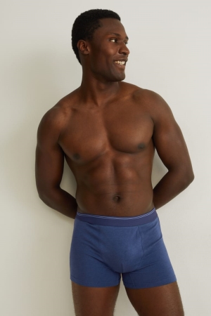 C&A Multipack Of 2 Trunks Flex Lycra® Lenzing™ Ecovero™ Underkläder Herr Mörkblå | QIEVW-3546