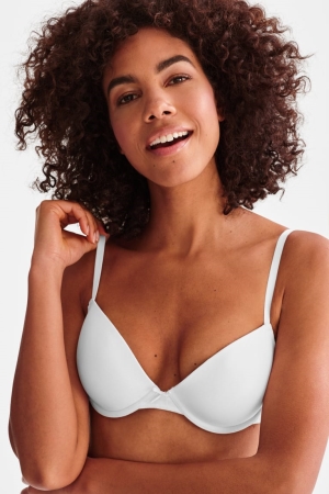 C&A Multipack Of 2 Underwire Bra Demi Organic Bomull Underkläder Dam Svarta Vita | MCRGW-6087