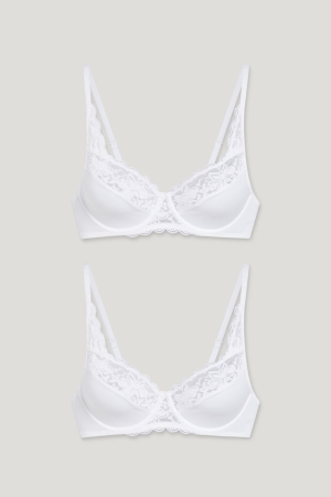 C&A Multipack Of 2 Underwire Bra Underkläder Dam Vita | NMJID-6817