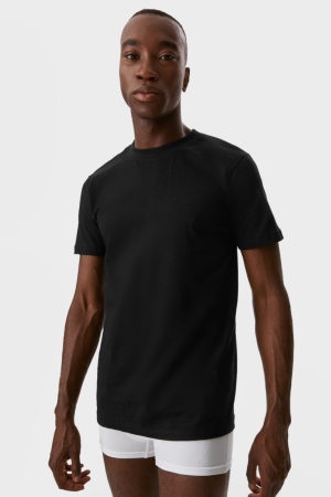 C&A Multipack Of 3Slim Fit Organic Bomull Underkläder Herr Svarta | LVRCF-6508