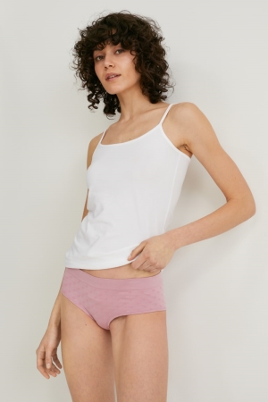 C&A Multipack Of 3 Hipster Briefs Underkläder Dam Mörkrosa | UOFPZ-4603