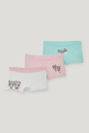 C&A Multipack Of 3 L.O.L. Surprise Underkläder Tjej Rosa | ZCJLK-6537