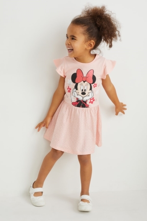 C&A Multipack Of 3 Minnie Mouse Klänning Tjej Vita Rosa | YBGNI-6021