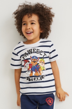 C&A Multipack Of 3 Paw Patrol Sleeve T-shirt Pojke Mörkblå | SVXMG-1064