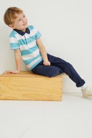 C&A Multipack Of 3 Slim Fit Långbyxor Pojke Mörkblå | EQGRD-2461
