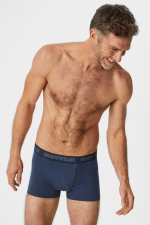 C&A Multipack Of 3 Trunks Organic Bomull Lycra® Underkläder Herr Mörkblå | BUMYT-4710