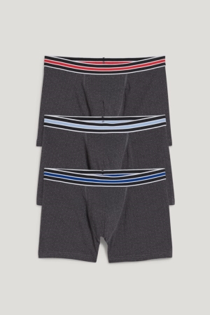 C&A Multipack Of 3 Trunks Organic Bomull Lycra® Underkläder Herr Svarta | BYJEQ-5248