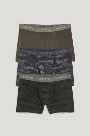 C&A Multipack Of 3 Trunks Organic Bomull Lycra® Underkläder Herr Mörkgröna | GAHIT-8016
