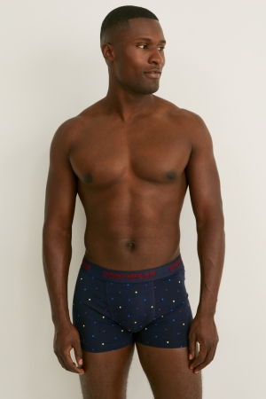 C&A Multipack Of 3 Trunks Organic Bomull Lycra® Underkläder Herr Blå | GCWOH-5283