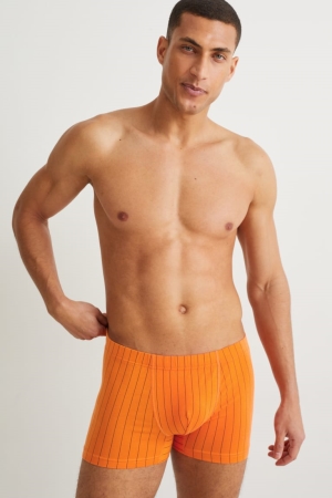 C&A Multipack Of 3 Trunks Organic Bomull Underkläder Herr Orange | GZIXT-9318