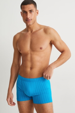 C&A Multipack Of 3 Trunks Organic Bomull Underkläder Herr Blå | LMKDO-3679