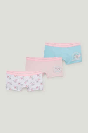 C&A Multipack Of 3 Unicorn Organic Bomull Underkläder Tjej Rosa | UOEFH-9084