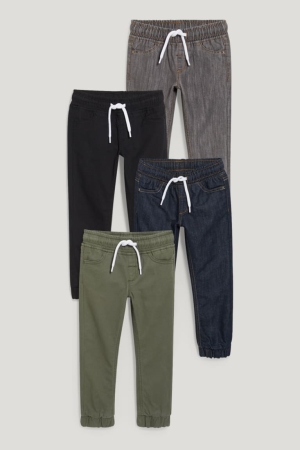 C&A Multipack Of 4 Hetero Thermal Långbyxor Pojke Mörkgröna Svarta | ODKXF-8341