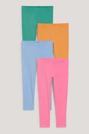 C&A Multipack Of 4 Leggings Långbyxor Tjej Rosa | WZHKV-1980