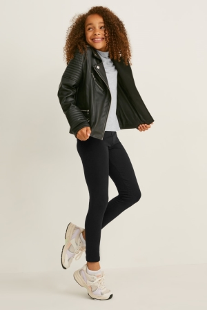 C&A Multipack Of 5 Leggings Långbyxor Tjej Svarta | MVTZN-2796