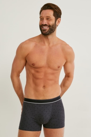 C&A Multipack Of 5 Trunks Organic Bomull Lycra® Underkläder Herr Svarta | MSOZG-1923
