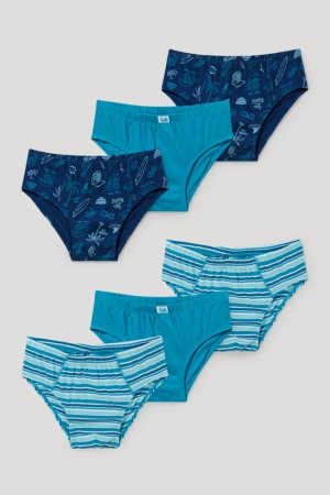 C&A Multipack Of 6 Briefs Organic Bomull Underkläder Pojke Mörkblå | GHIAD-1706