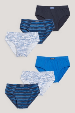 C&A Multipack Of 6 Briefs Organic Bomull Underkläder Pojke Mörkblå | MOBHW-2516