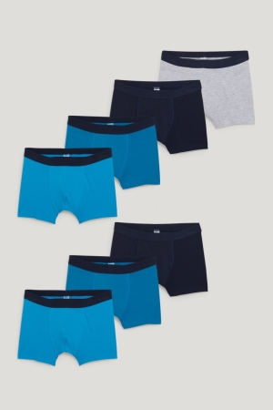 C&A Multipack Of 7 Boxer Organic Bomull Underkläder Pojke Mörkblå | MAYXI-5081