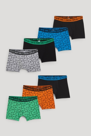 C&A Multipack Of 7 Boxer Underkläder Pojke Svarta | RUFZX-3081