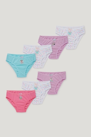 C&A Multipack Of 7 Disney Briefs Organic Bomull Underkläder Tjej Multicoloured | UWBCA-6284